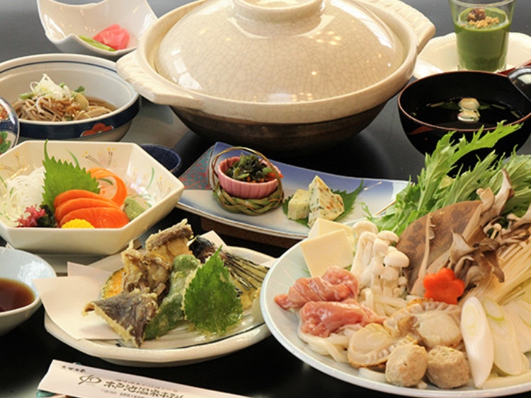 木戸池温泉ホテル お食事（一例）