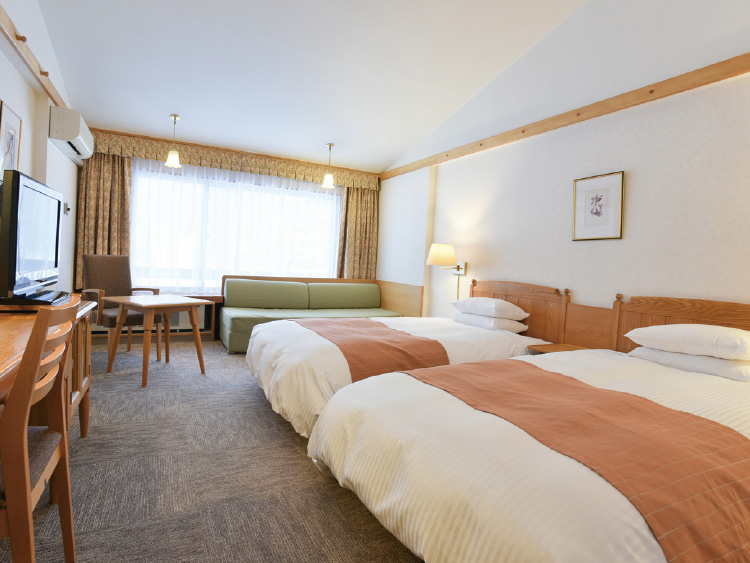 サホロリゾートホテルのデラックスツイン(一例)