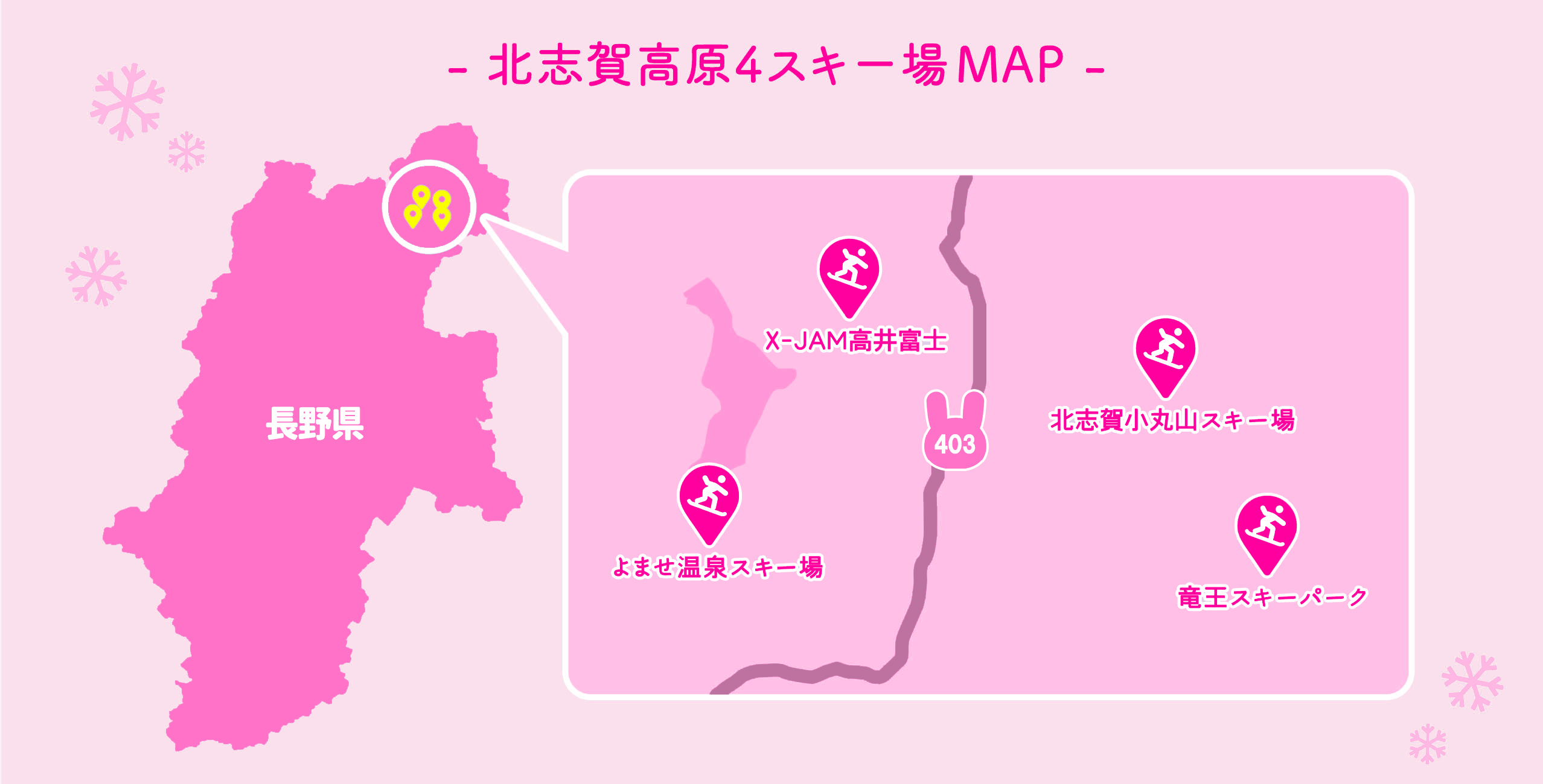 北志賀高原スキー場MAP